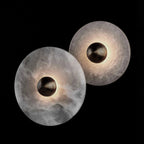 Alabaster Radiance Minimalist Elegance Wall Lamp