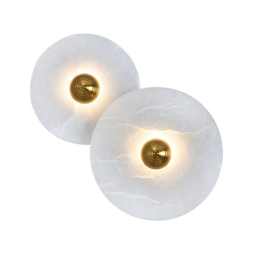 Alabaster Radiance Minimalist Elegance Wall Lamp