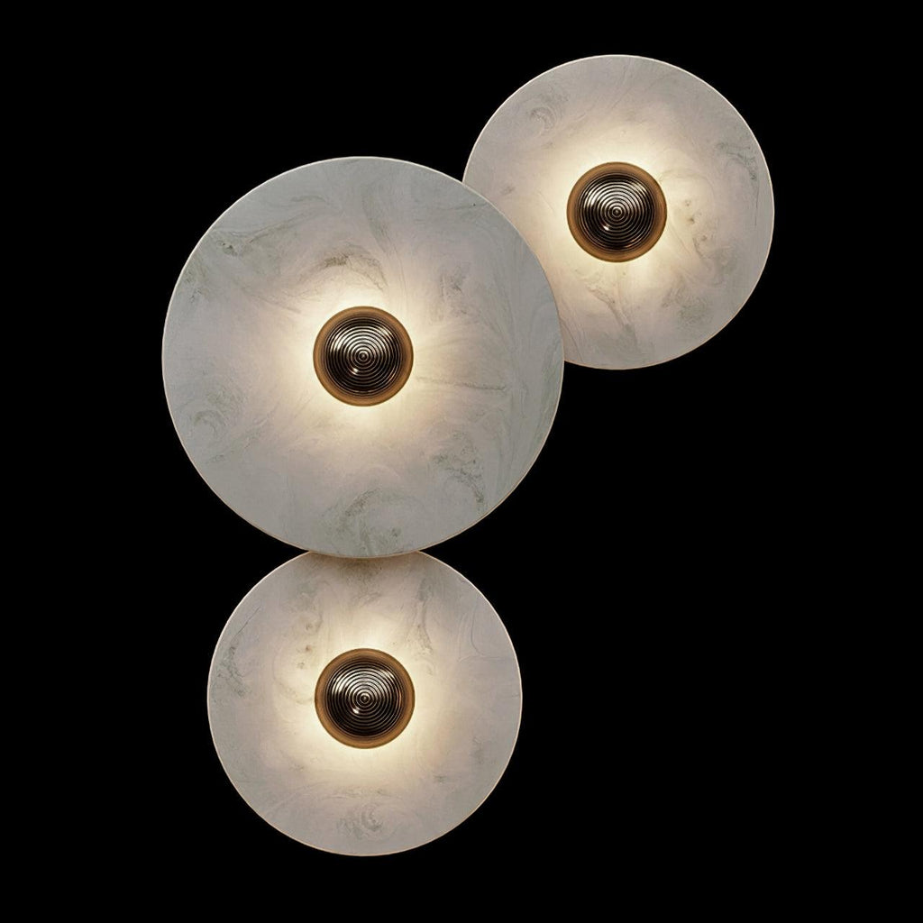 Alabaster Radiance Minimalist Elegance Wall Lamp