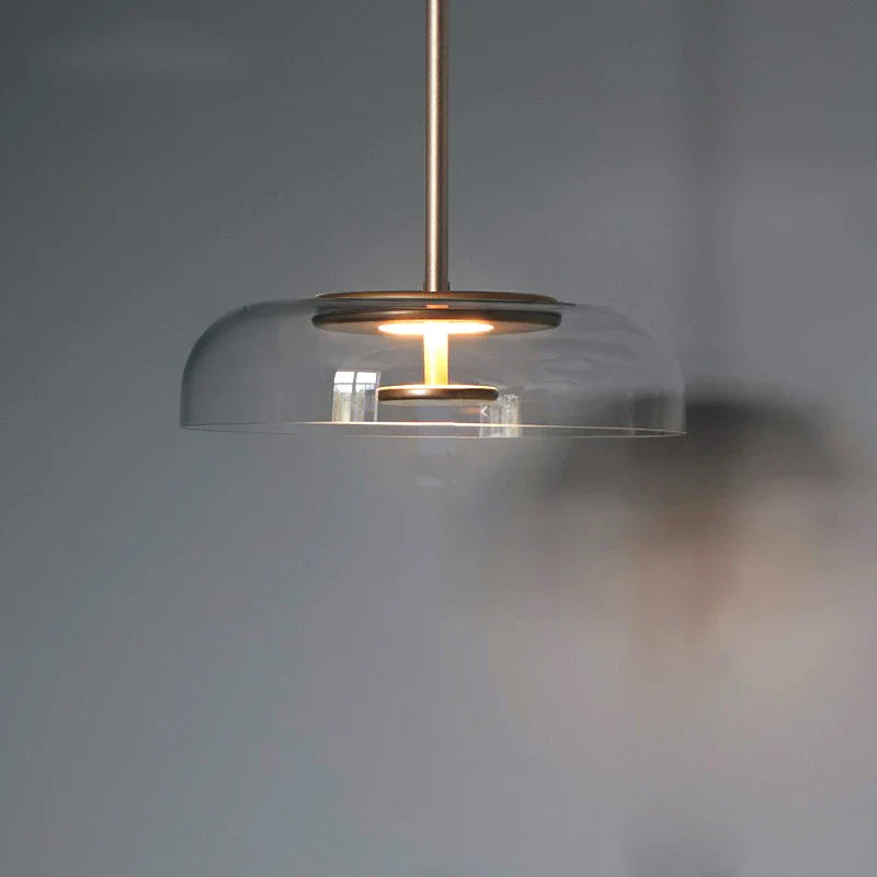 Modern Pendant Lamp with Glass Shade