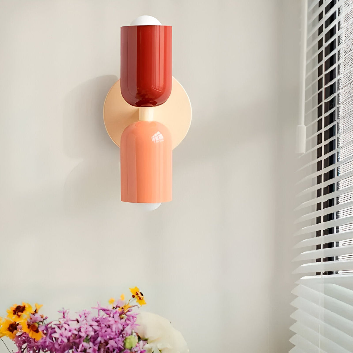 Nordic Macaron Double Head Iron Wall Light