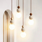 Modern pendant lamp with spherical details