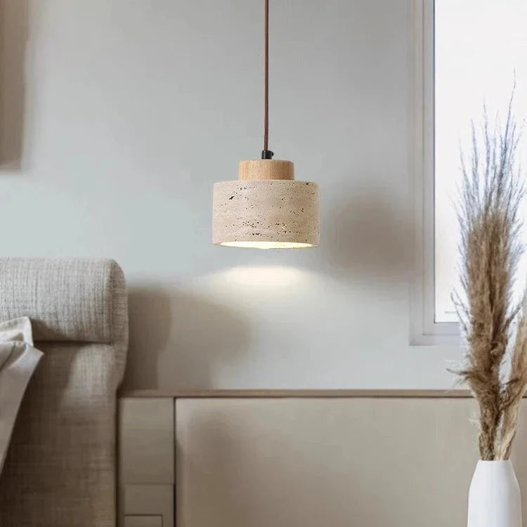 Nordic Travertine Minimalist Pendant Light