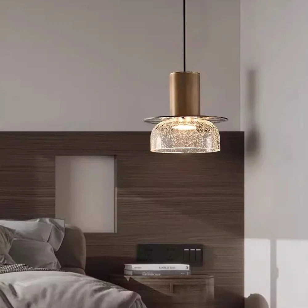 Retro Cracked Glass Pendant Light