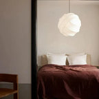 Wabi Sabi Silk Ball Japandi Pendant Light