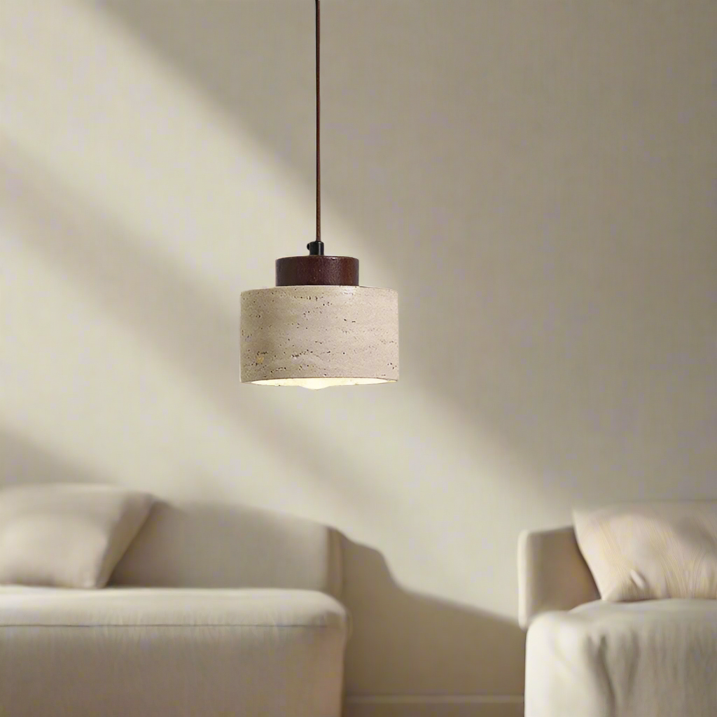 Nordic Travertine Minimalist Pendant Light