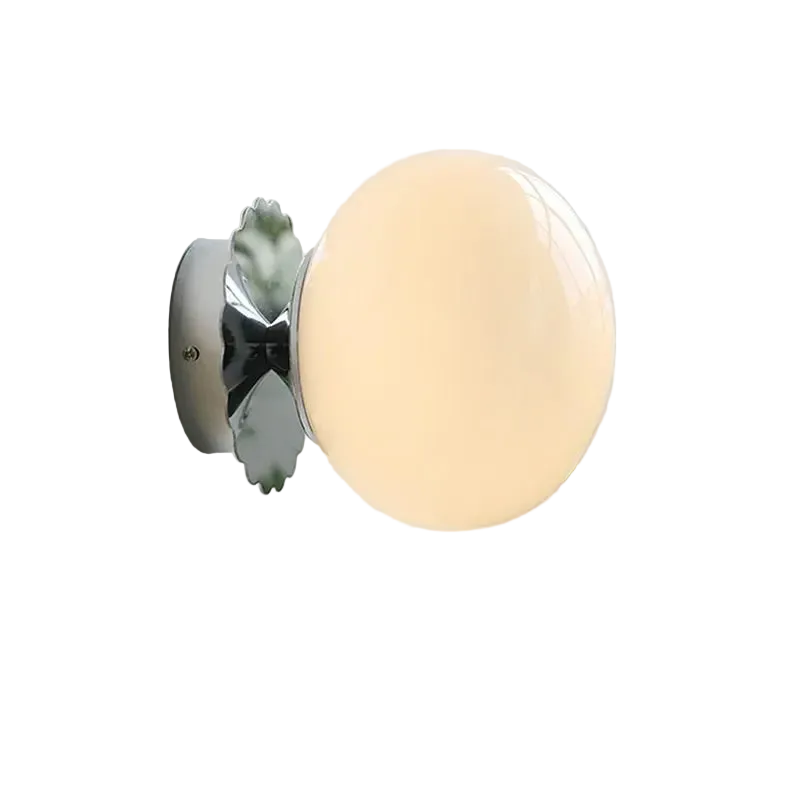 Roselle Nordic Pink Glass Wall Light