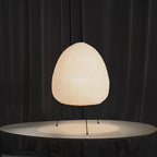 Modern LED Table Lamp with Rice Paper Shade – Artistic Decoration on a Tripod