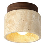 The Stone Travertine Japandi Ceiling Fixture