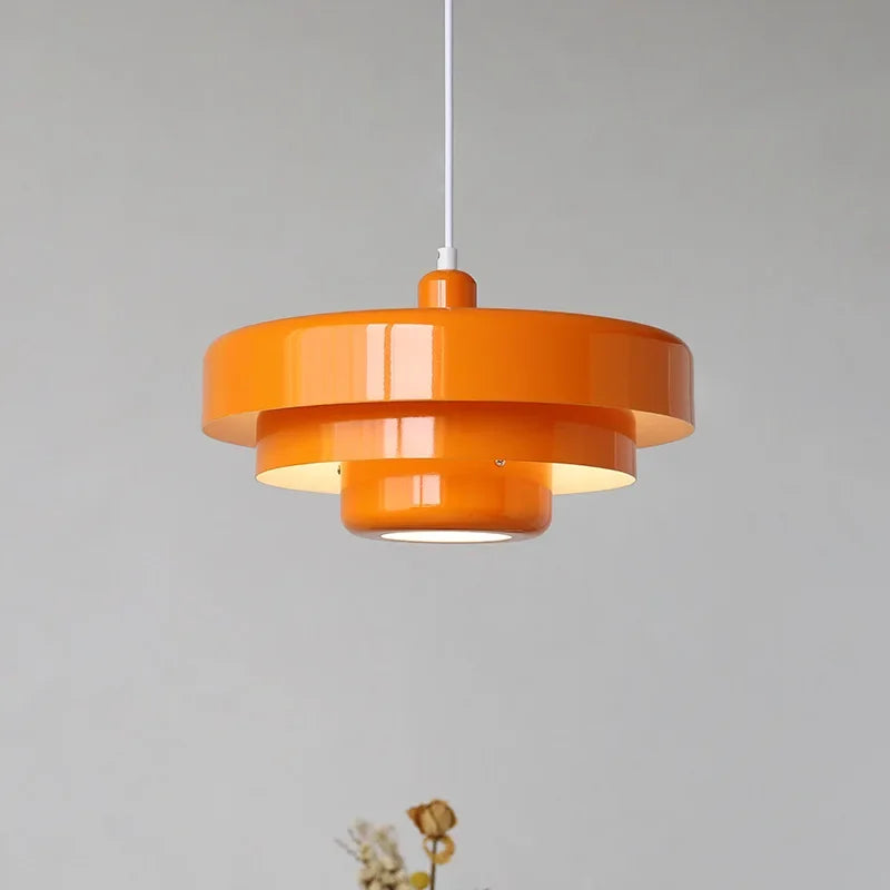 Designer LED pendant lamp with a modern geometric shape