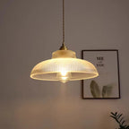 Vintage Green Glass Pendant Light