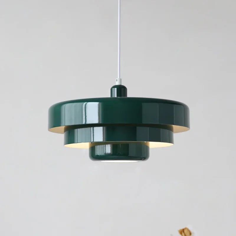 Designer LED pendant lamp with a modern geometric shape