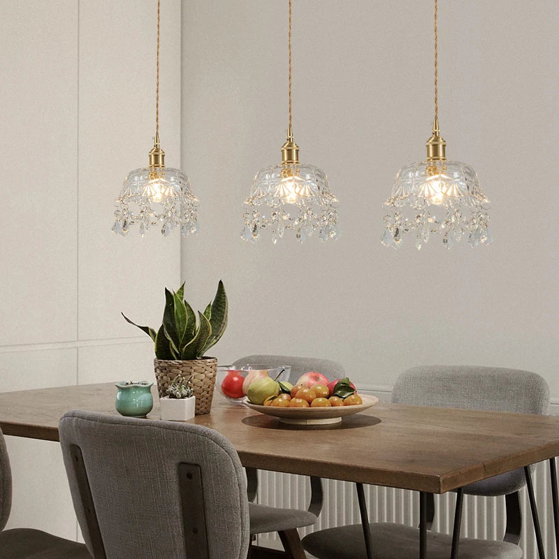Éloise European Retro Glass Pendant Light