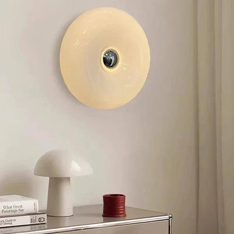 LED Wall Lamp "Donut" – Designer Lighting Fixture with a Light Halo Effect