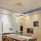 Designer LED Pendant Lamp Chandelier – Modern 3D Ring Form