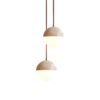 Travertine Ball Modern Pendant Light