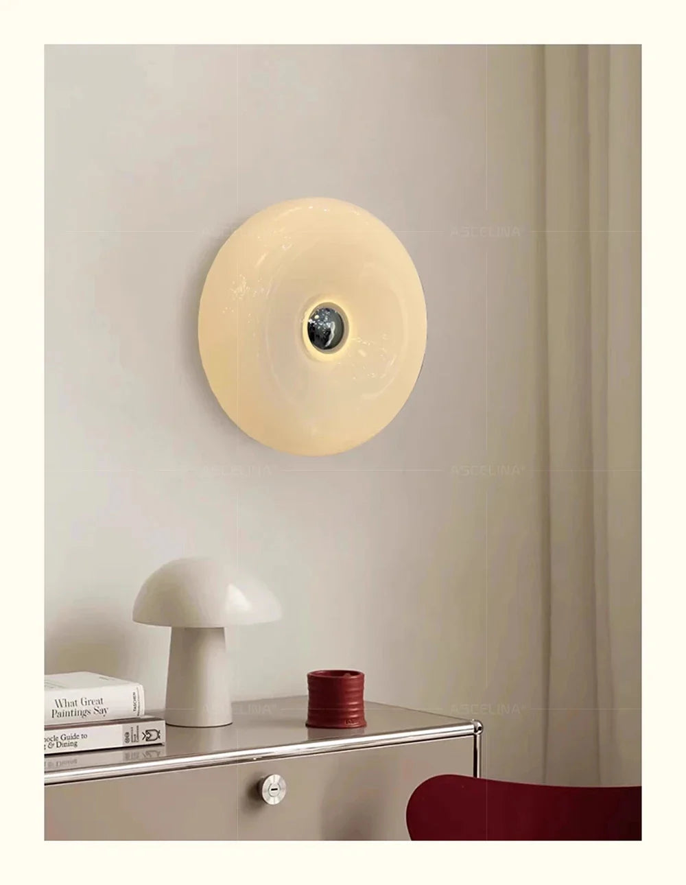 LED Wall Lamp "Donut" – Designer Lighting Fixture with a Light Halo Effect