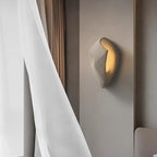 Designer Wall Lamp in Organic Stone Boho Style