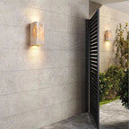 Travertine Stone Minimalist Outdoor LED Wall Light