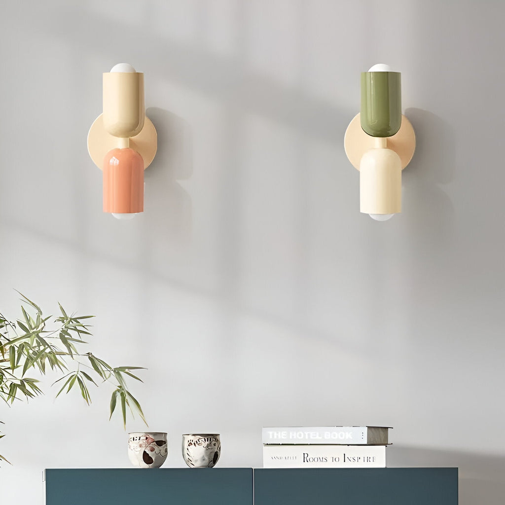 Nordic Macaron Double Head Iron Wall Light