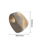 Designer Wall Lamp in Organic Stone Boho Style