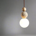 Modern pendant lamp with spherical details