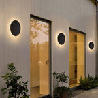 Modern Round LED Wall Sconce – Minimalist Exterior Lighting