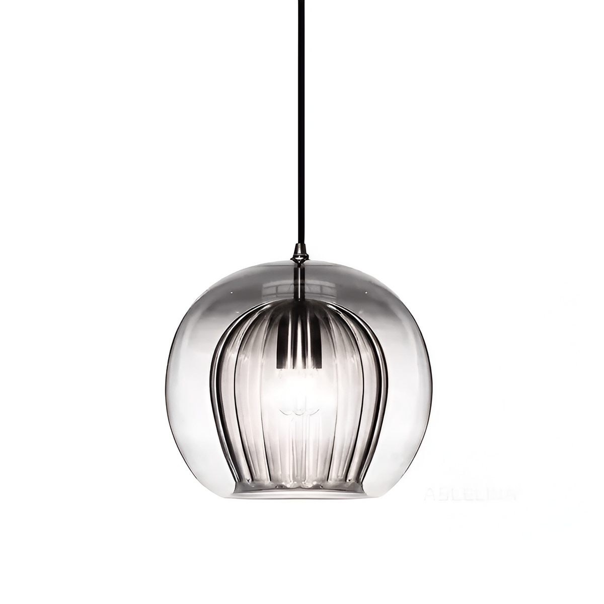 Retro Glass Globe Shape Pendant Light