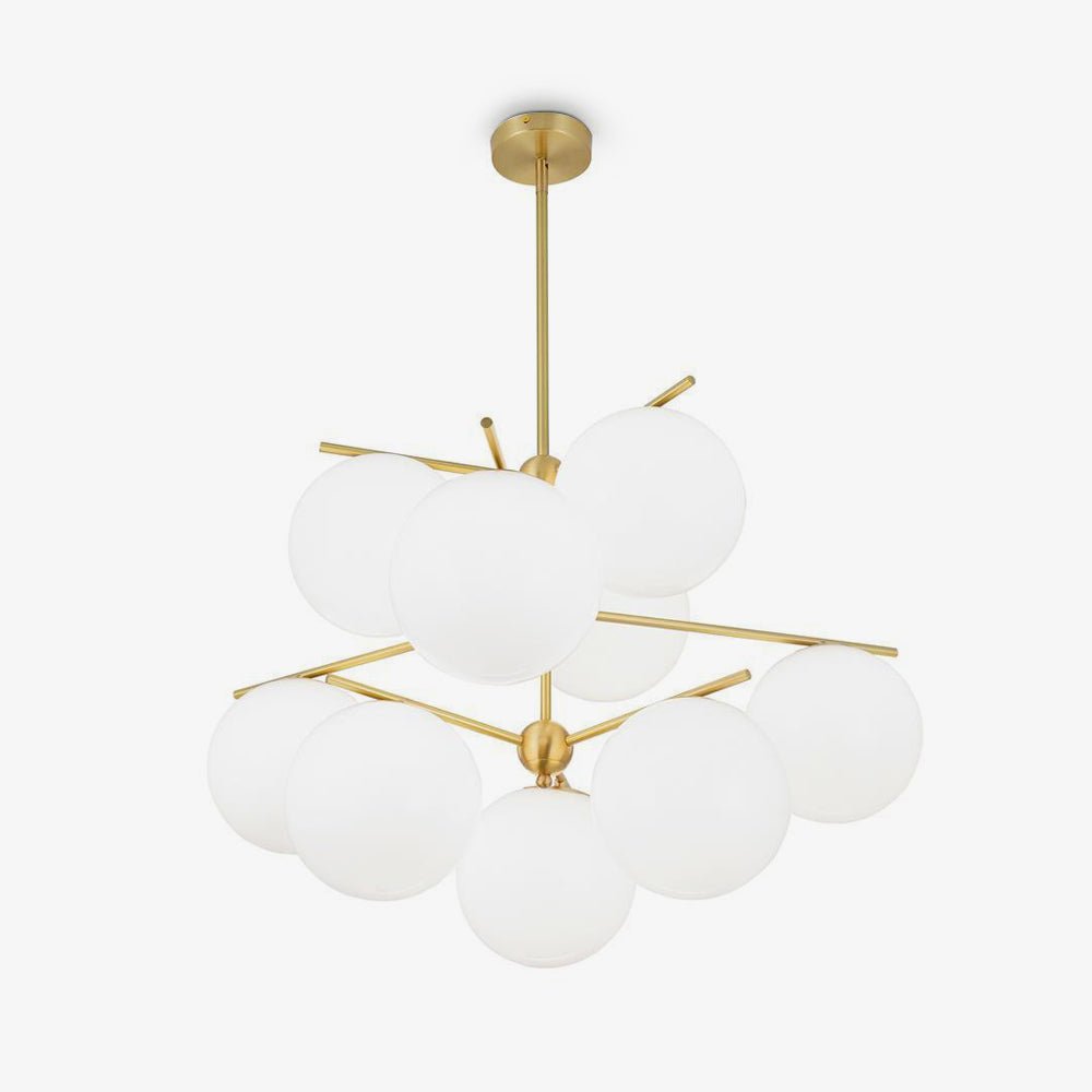 Sphere Stem Light Luxury Brass Chandelier