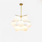 Sphere Stem Light Luxury Brass Chandelier