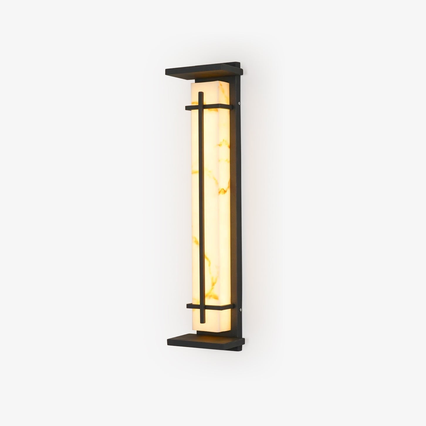 Ray Square Outdoor Wall Light Imitation Alabaster Waterproof