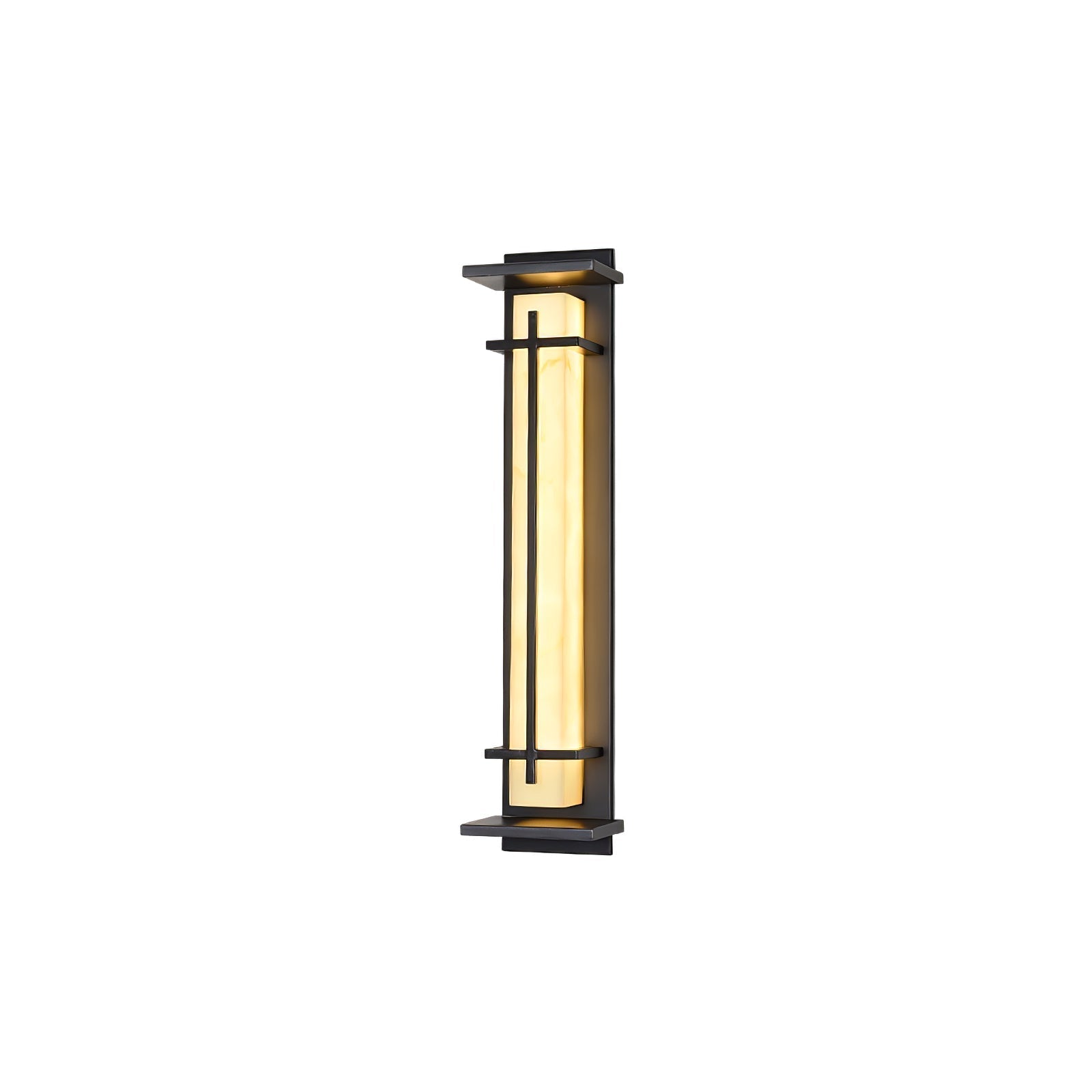 Ray Square Outdoor Wall Light Imitation Alabaster Waterproof