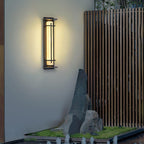 Ray Square Outdoor Wall Light Imitation Alabaster Waterproof