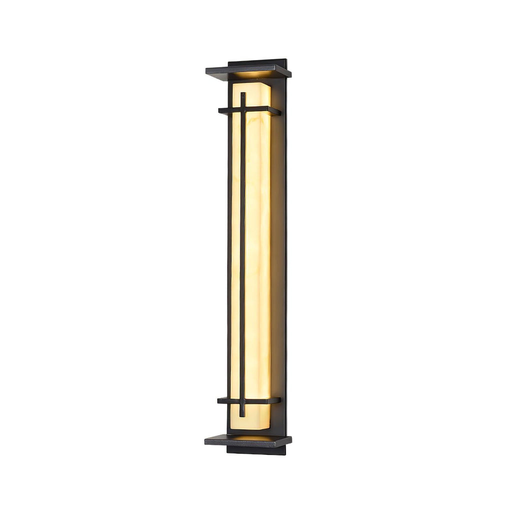 Ray Square Outdoor Wall Light Imitation Alabaster Waterproof