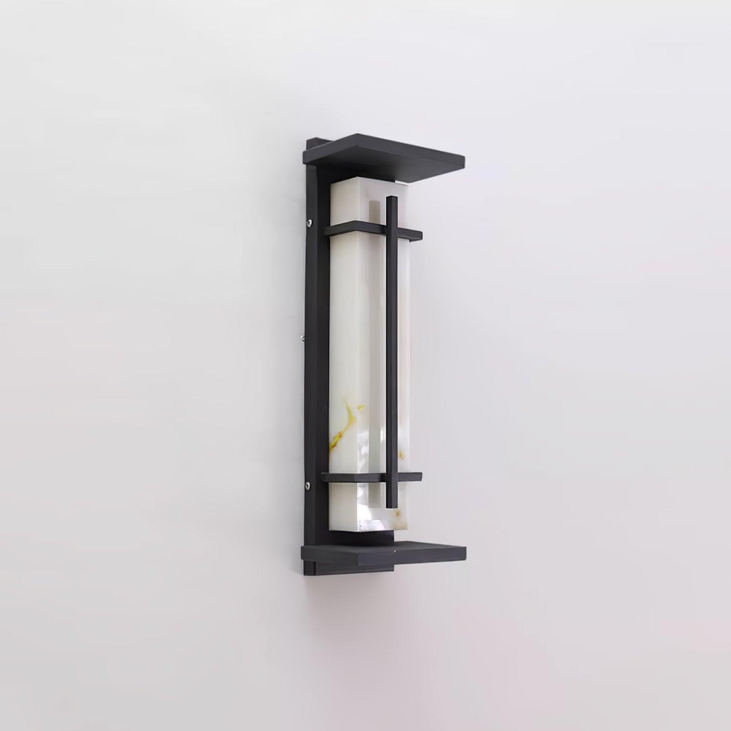Ray Square Outdoor Wall Light Imitation Alabaster Waterproof