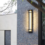 Ray Square Outdoor Wall Light Imitation Alabaster Waterproof