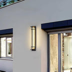 Ray Square Outdoor Wall Light Imitation Alabaster Waterproof