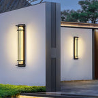 Ray Square Outdoor Wall Light Imitation Alabaster Waterproof