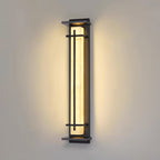 Ray Square Outdoor Wall Light Imitation Alabaster Waterproof