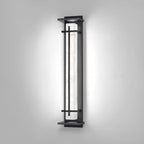 Ray Square Outdoor Wall Light Imitation Alabaster Waterproof