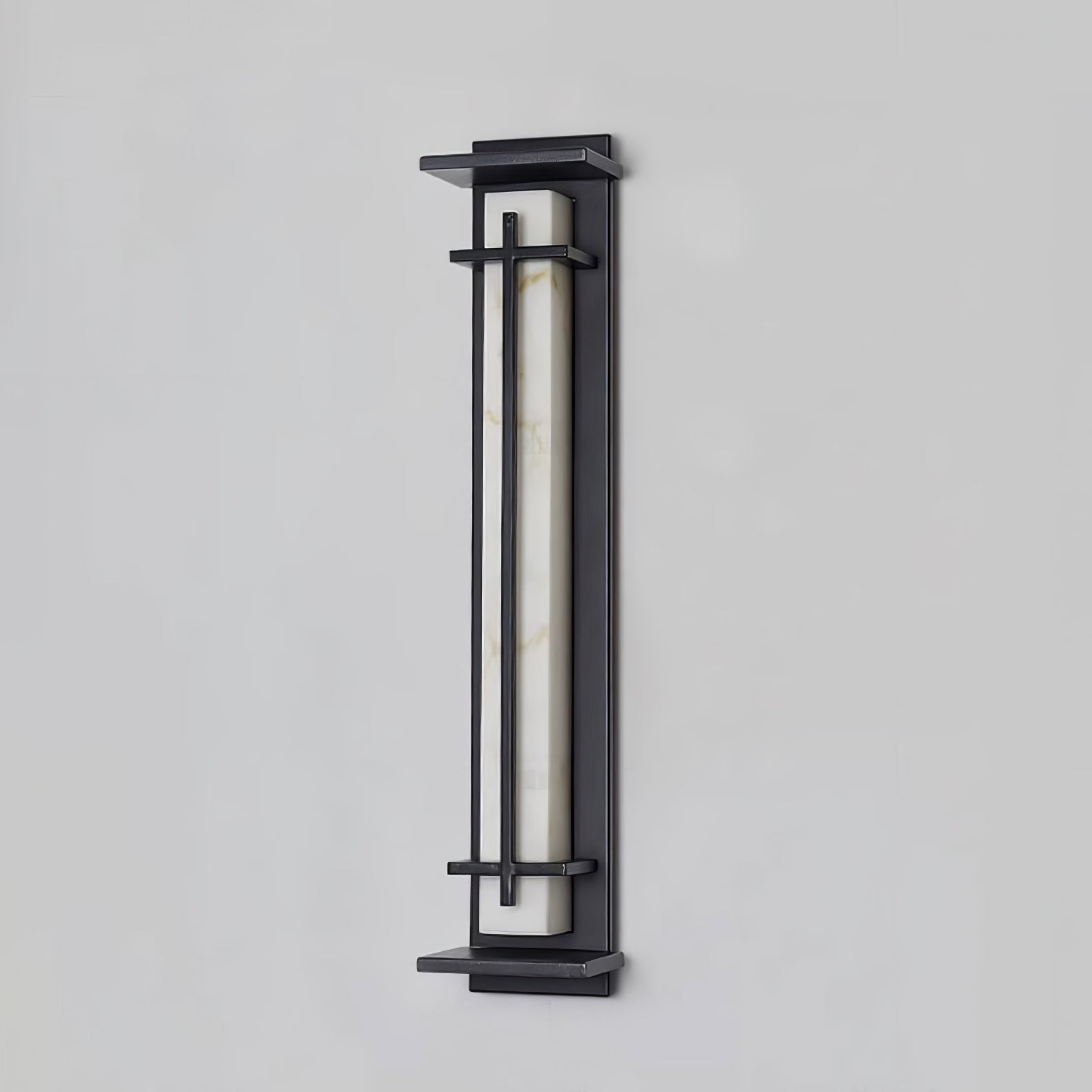 Ray Square Outdoor Wall Light Imitation Alabaster Waterproof
