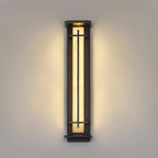 Ray Square Outdoor Wall Light Imitation Alabaster Waterproof