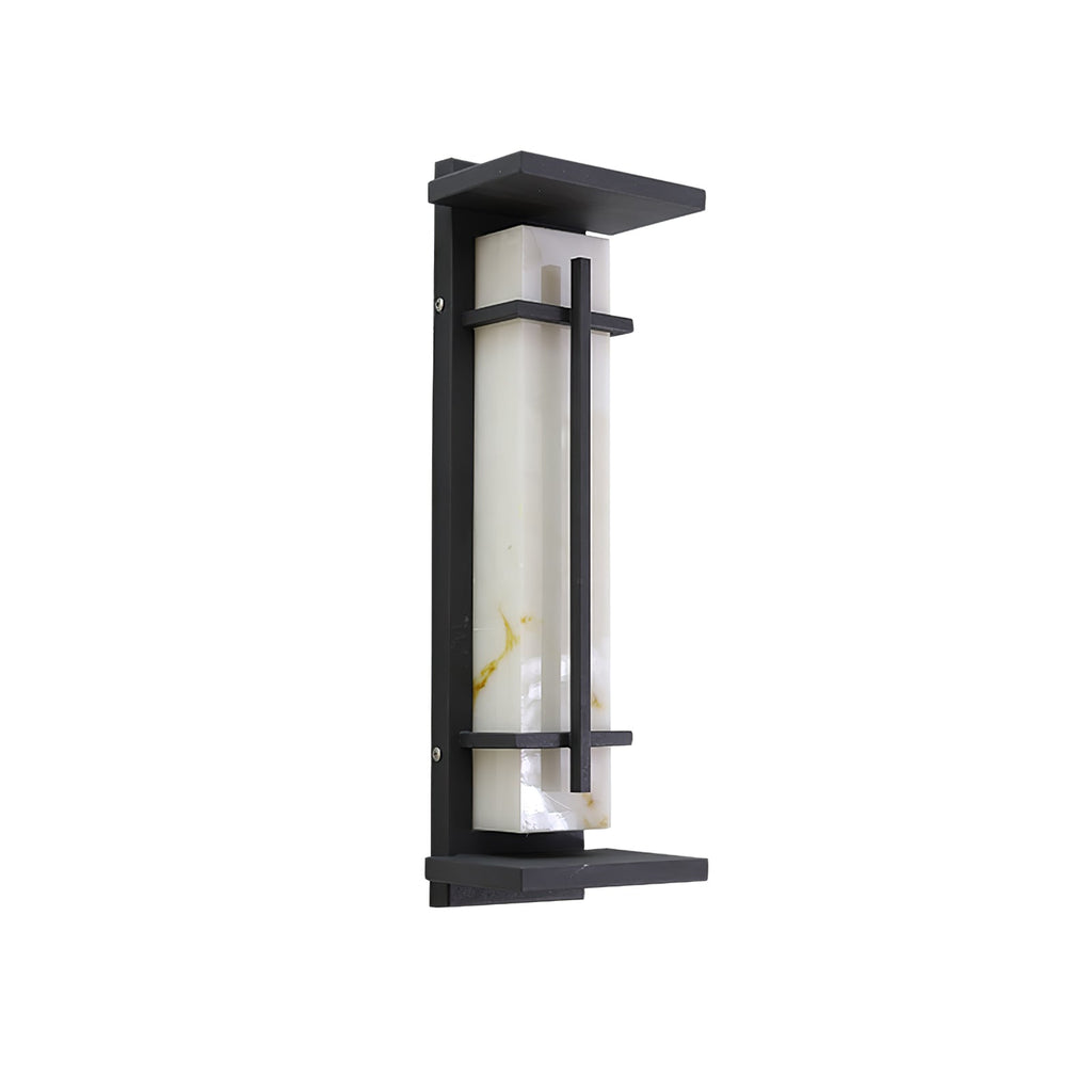 Ray Square Outdoor Wall Light Imitation Alabaster Waterproof