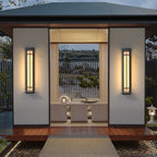 Ray Square Outdoor Wall Light Imitation Alabaster Waterproof
