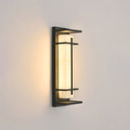 Ray Square Outdoor Wall Light Imitation Alabaster Waterproof