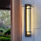 Ray Square Outdoor Wall Light Imitation Alabaster Waterproof