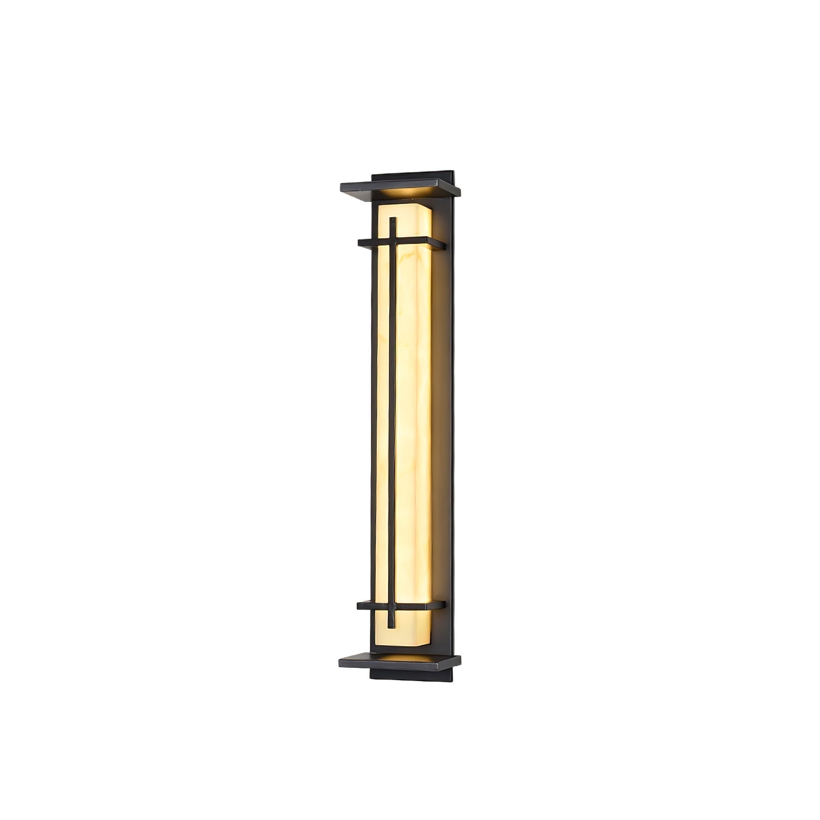 Ray Square Outdoor Wall Light Imitation Alabaster Waterproof