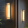 Ray Square Outdoor Wall Light Imitation Alabaster Waterproof