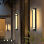 Ray Square Outdoor Wall Light Imitation Alabaster Waterproof
