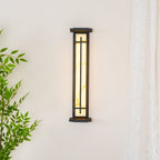 Ray Square Outdoor Wall Light Imitation Alabaster Waterproof